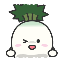 [LINEスタンプ] 可愛い大根ちゃん 