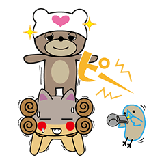 [LINEスタンプ] 鳥ぞーと愉快な仲間たち 
