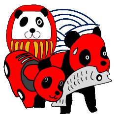 [LINEスタンプ] 赤いパンダ 
