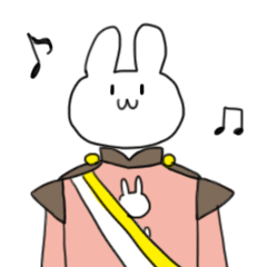 [LINEスタンプ] ウサギ高校マーチングバンド部