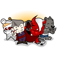 [LINEスタンプ] Cutie Evil Family (Chapter 1) 