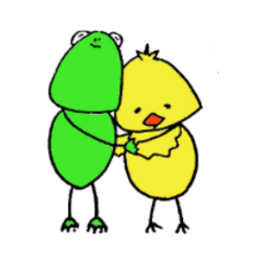 [LINEスタンプ] ケロとピヨ 