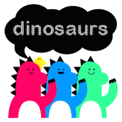 [LINEスタンプ] 恐竜とひよこ 