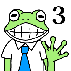 [LINEスタンプ] ゲコ原くん3 