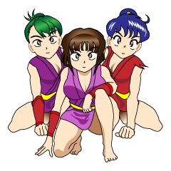 [LINEスタンプ] くのいち大戦外伝〜壱之巻〜 