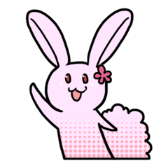 [LINEスタンプ] にじいろうさぎ fetchpriority=high