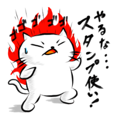 [LINEスタンプ] 白い猫ふくしき 