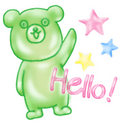 [LINEスタンプ] くまのグミ。スケるよ。 fetchpriority=high