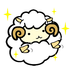 [LINEスタンプ] ひつじのめ～め～ 