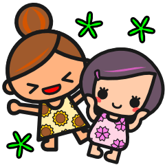 [LINEスタンプ] さくらとひまわり 
