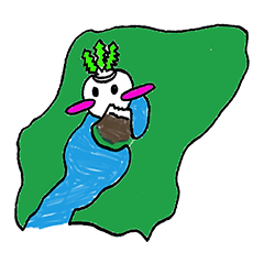 [LINEスタンプ] 鹿児島の桜島でこん(大根) fetchpriority=high