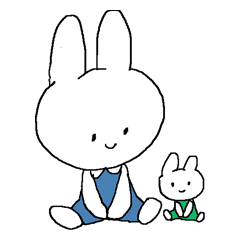 [LINEスタンプ] うさぎのじろう 