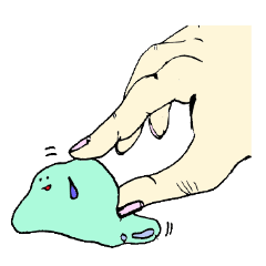 [LINEスタンプ] 動くスライム 