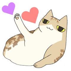 [LINEスタンプ] あなたの家の、でぶねこちゃん 