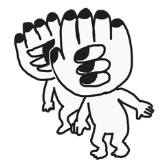 [LINEスタンプ] はんどくん 