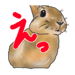 [LINEスタンプ] うさぎの麦ちゃん 