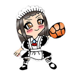 [LINEスタンプ] メイドさんがスポーツ 