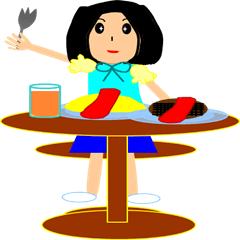 [LINEスタンプ] さあ、食べよう！ 