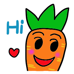 [LINEスタンプ] Hi！ キャロット 
