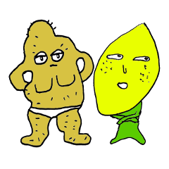 [LINEスタンプ] 野菜と果物ワンダーランド 