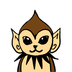 [LINEスタンプ] もんき 