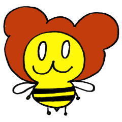 [LINEスタンプ] クマばち 