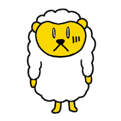 [LINEスタンプ] ひつじくんの不運 