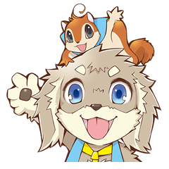 [LINEスタンプ] ドギーマギー動物学校スタンプ（姫川明月） 