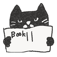 [LINEスタンプ] 黒猫とメガネ女子 
