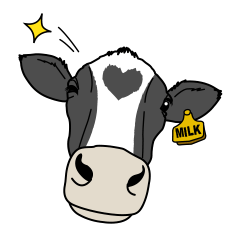 [LINEスタンプ] 牧場のミルクちゃん 