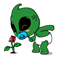 [LINEスタンプ] Little Gray (Eng.) 