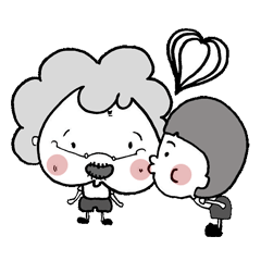 [LINEスタンプ] Heart phone 