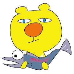 [LINEスタンプ] クマ、たぶんつきのわぐま 