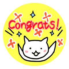 [LINEスタンプ] ねこニーナ(英語版) 