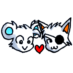 [LINEスタンプ] クリパとラリク 