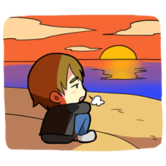 [LINEスタンプ] ファイト！謙虚な幸薄系男子 