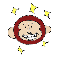 [LINEスタンプ] 落書きサル 