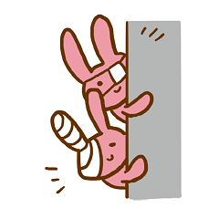 [LINEスタンプ] 消毒ウサギ 