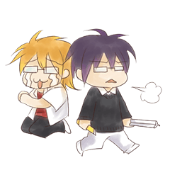 [LINEスタンプ] Mad Architect Student : Contrast Twin 