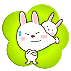 [LINEスタンプ] 2匹のうさぎ 敬語ver 