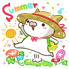 [LINEスタンプ] 夏ネコsummer 