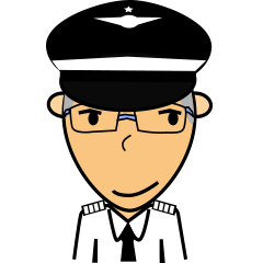 [LINEスタンプ] New Cute Pilot Cartoons 
