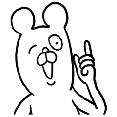 [LINEスタンプ] だってクマだもの 