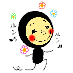 [LINEスタンプ] 黒サン 