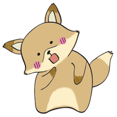 [LINEスタンプ] きつねのこんこん 
