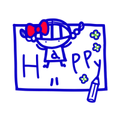 [LINEスタンプ] 紙に書いてる 