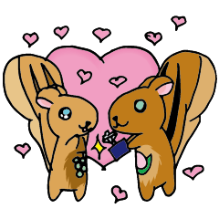 [LINEスタンプ] 新こんももリス 