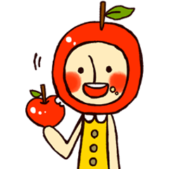 [LINEスタンプ] りんごマンのゆるゆる系日常 