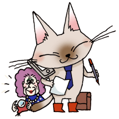 [LINEスタンプ] 長靴をはいた関西猫 