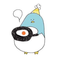 [LINEスタンプ] ペンギンとシロクマの素朴なスタンプ 